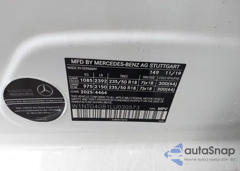 2020 Mercedes-Benz Gla 250 4Matic из США, поврежденный, VIN W1NTG4GB1LU030573